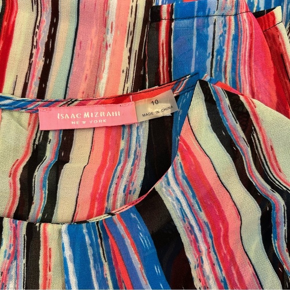 ISAAC MIZRAHI New York Striped Multi-color Top - Picture 5 of 8